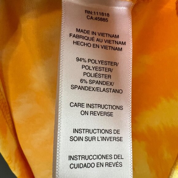 Michael Michael Kors Sleeveless Top‎ Shirt Size XL Yellow Cowl Neck Career - Picture 6 of 6